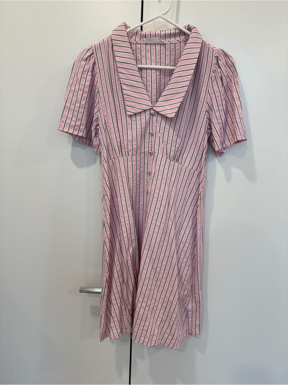 Primark Pink Striped Mini Dress